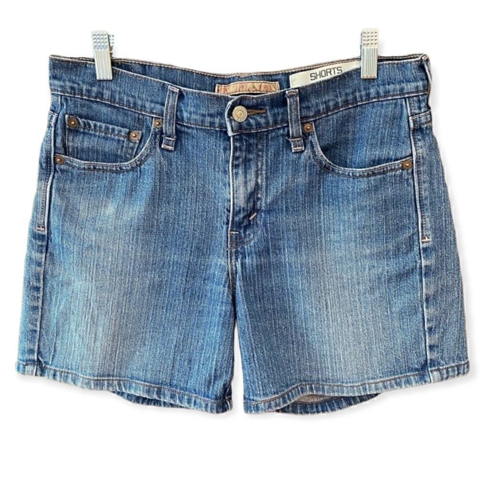 Levi’s 8 515 Blue Denim Lightwash Stretch Jean Shorts